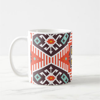 Caneca De Café Ikat Aztec: Textura em striping étnico