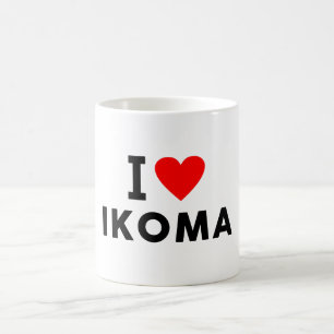 Caneca De Café Ikoma Japão cidade do amor coração gosta de viajar
