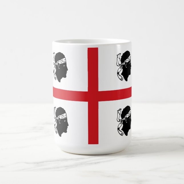 Caneca De Café ilha da região de Italia da bandeira de sardinia (Centro)