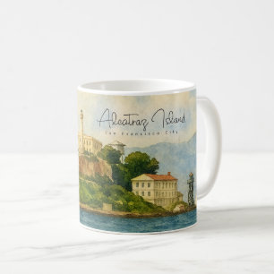 Caneca De Café Ilha de Alcatraz – Marco Turístico de São Francisc