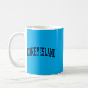 Caneca De Café Ilha de Coney Nova York Lembrança Retro Elegante