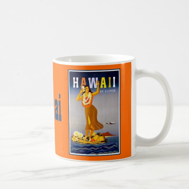 Caneca De Café Ilha de Havaí de Kauai (Direita)
