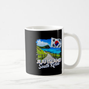 Caneca De Café Ilha de Jeju Coreia do Sul País Viagem Férias Ko