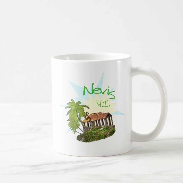Caneca De Café Ilha de Nevis (Direita)