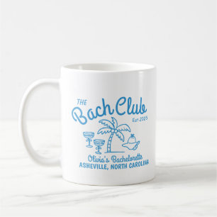 Caneca De Café Ilha de Nome Personalizado Moderno Data Despedida 