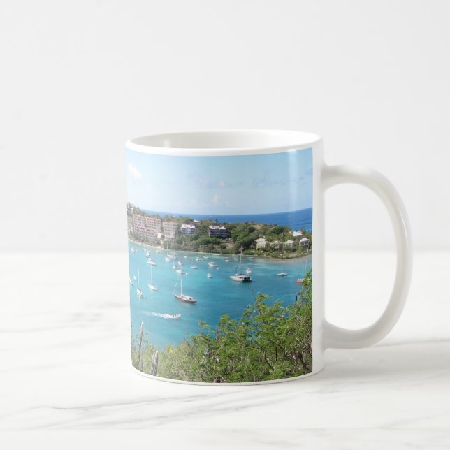 Caneca De Café Ilha de Virgin de St John E.U. (Direita)