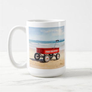 Caneca De Café Ilha do Fogo carrinho vermelho praia arenosa LI No