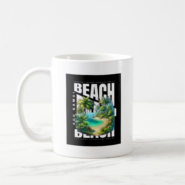 Caneca De Café Ilha Koh Samui Tailândia (Esquerda)