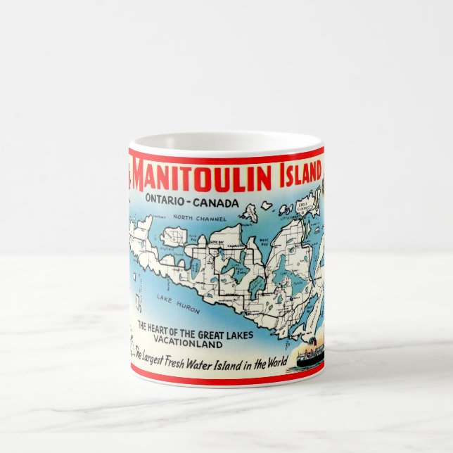 Caneca De Café Ilha Manitoulin Ontario Mug (Centro)
