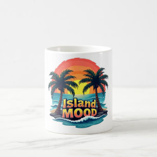 Caneca De Café Ilha Mood Sunset Palm Mug