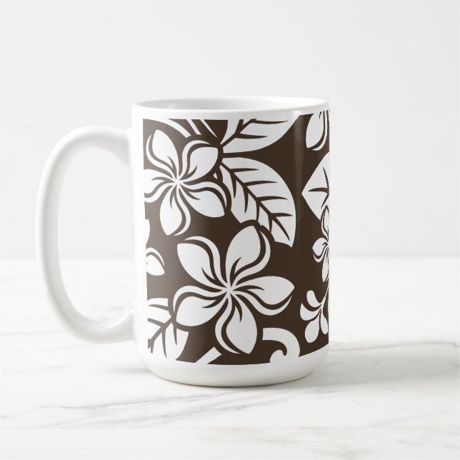 CANECA DE CAFÉ ILHA PLUMERIA (CAFÉ BROWN) (Esquerda)