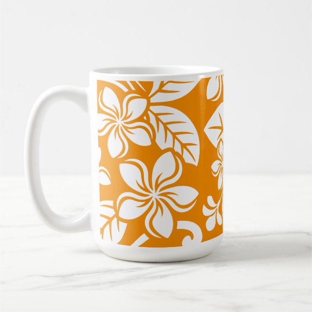 CANECA DE CAFÉ ILHA PLUMERIA (LARANJA) (Esquerda)