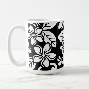 CANECA DE CAFÉ ILHA PLUMERIA (PRETO)