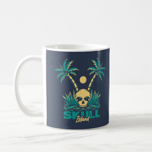 Caneca De Café Ilha Skull (Esquerda)