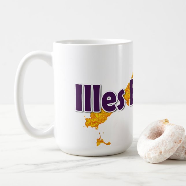 Caneca De Café Ilhas Baleares (Com Donut)