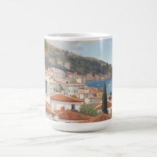 Caneca De Café Ilhas Baleares Viagem Francesa Vintage