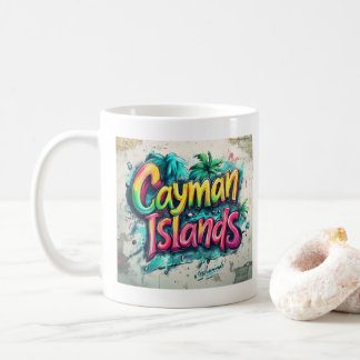 Caneca De Café Ilhas Cayman, Grafite Vibes: Arte nas Ilhas