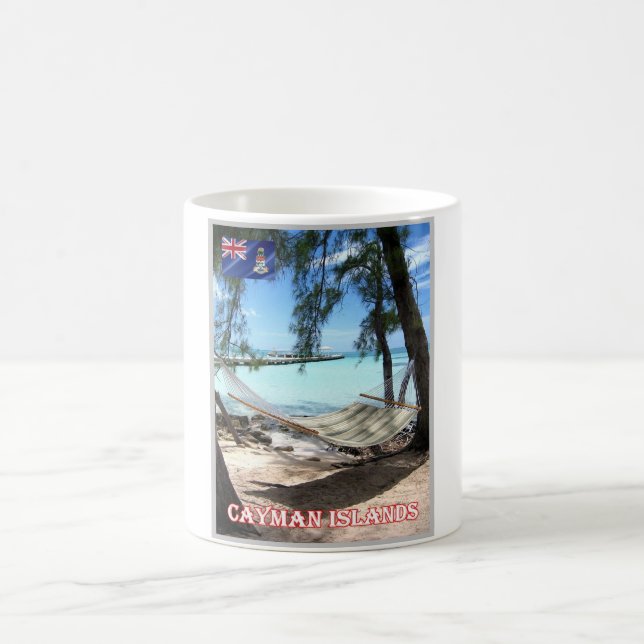 Caneca De Café Ilhas Cayman - Rum Point - Panorama - (Centro)