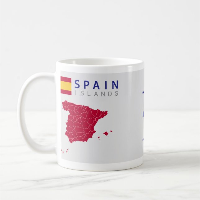 Caneca De Café Ilhas espanholas (Esquerda)