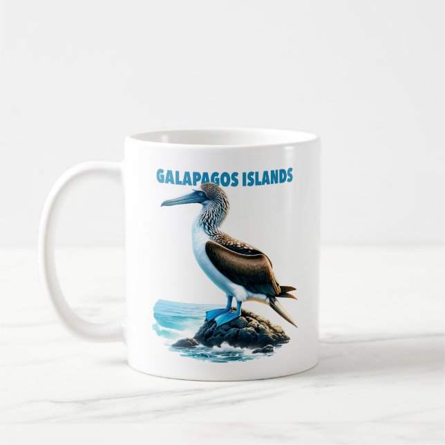 Caneca De Café Ilhas Galápagos, de pés azuis (Esquerda)
