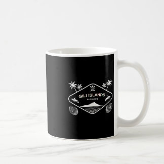 Caneca De Café Ilhas Gili Indonésia Tartaruga Marinha Palmas Féri