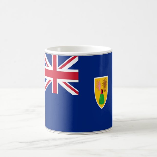 Caneca De Café Ilhas Turcas e Caicos - Bandeira - (Centro)