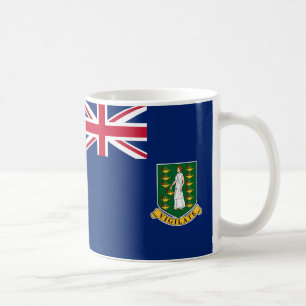Caneca De Café Ilhas Virgens Britânicas Bandeira Cerâmica Café Mu
