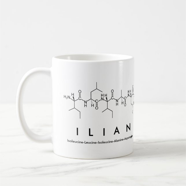 Caneca De Café Ilian peptide name mug (Esquerda)