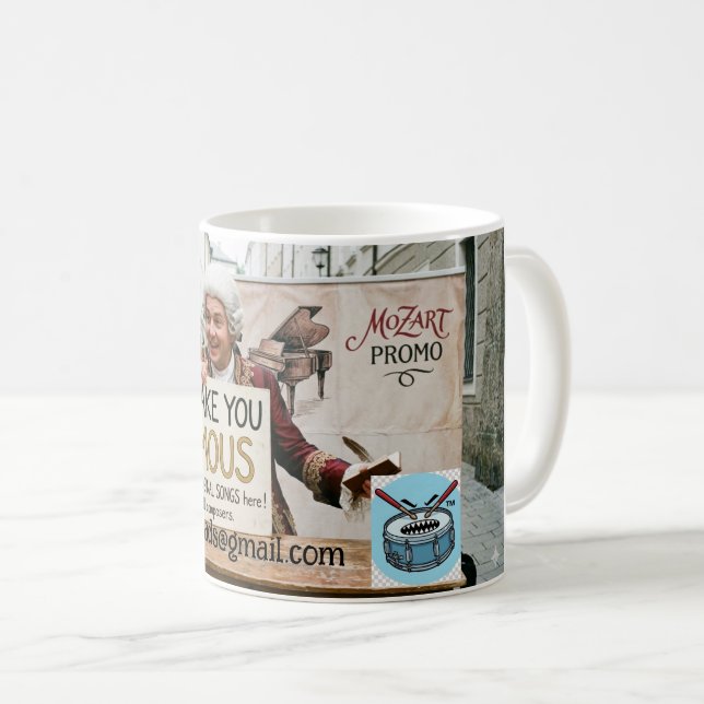 Caneca De Café I'll Make You Famous MrBeats Mug! (Frente Esquerda)
