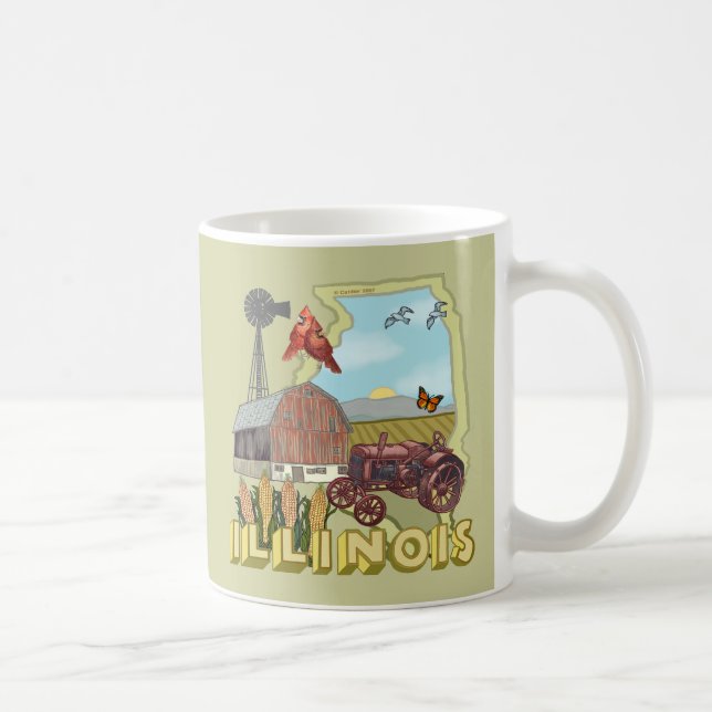 Caneca De Café Illinois (Direita)