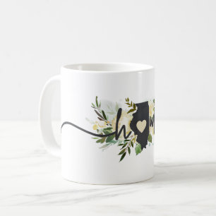 Caneca De Café Illinois Estado Personalizado Sua Cidade Natal Rús