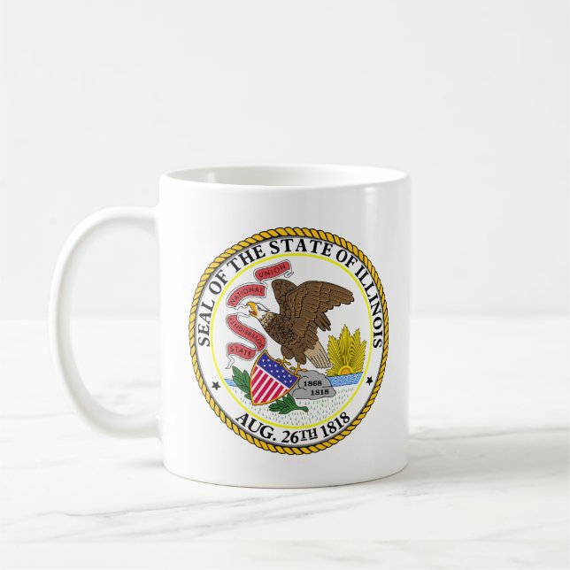 Caneca De Café Illinois, EUA (Esquerda)