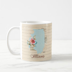 Caneca De Café Illinois State Mug - Perfeito para amantes de Mug