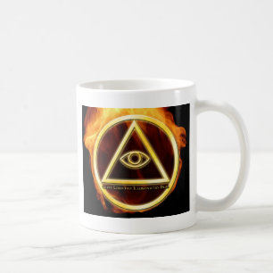 Caneca De Café Illuminati no fogo