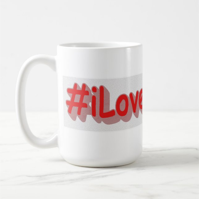Caneca De Café "#iLoveIndiana " Design bonito. Comprar Agora (Esquerda)