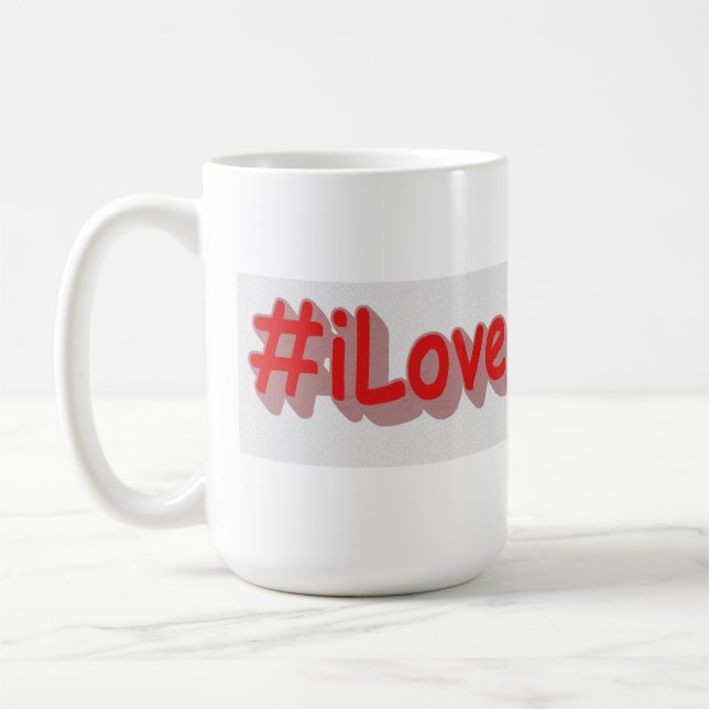 Caneca De Café "#iLoveMichigan " Design bonito. Comprar Agora (Esquerda)