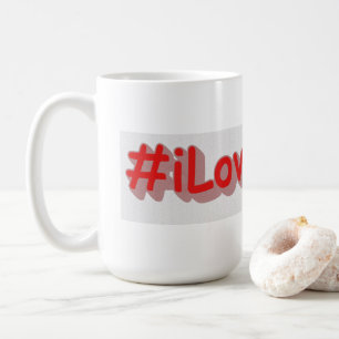 Caneca De Café "#iLoveTokyo" Design bonito. Comprar Agora