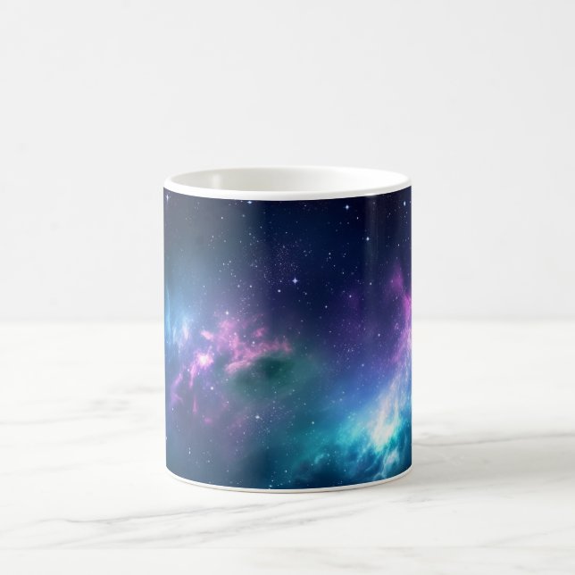 Caneca De Café Iluminação Estelar: Nebulosa com Estrelas Brilhant (Centro)
