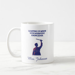 Caneca De Café Iluminando Mentes com Conhecimento Científico Desi