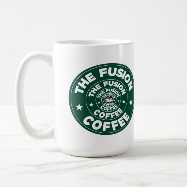 Caneca De Café Ilusão da fusão (Esquerda)