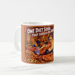 Caneca De Café “Ilusões da Dieta” – Um Retrato da Autoilusão