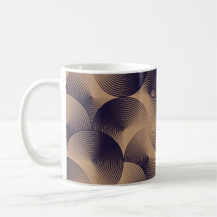 Caneca De Café Ilusões Dos Círculos Ópticos: Geométricos Sem Vist