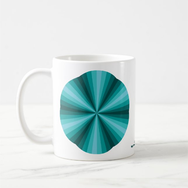 Caneca De Café Ilusões Ópticas Aqua Mug (Esquerda)