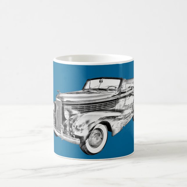 Caneca De Café Ilustração 1938 de Lasalle do cadillac (Centro)