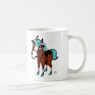 Caneca De Café ilustração a cavalo sem texto