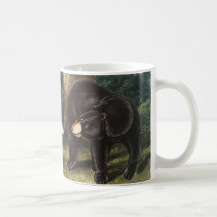 Caneca De Café Ilustração Americana do Urso Negro Americano