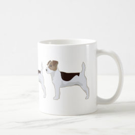 Caneca De Café Ilustração Básica de Raça Jack Russell Terrier