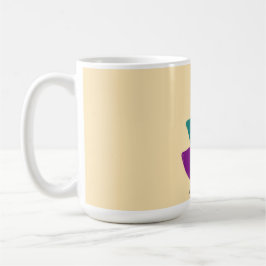 Caneca De Café Ilustração boho de folhas