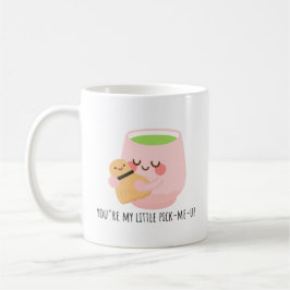 Caneca De Café Ilustração Cute Matcha Tea Hug