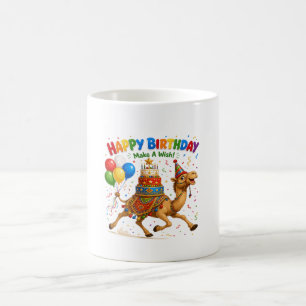 Caneca De Café Ilustração da Festa de Aniversário de Camelo